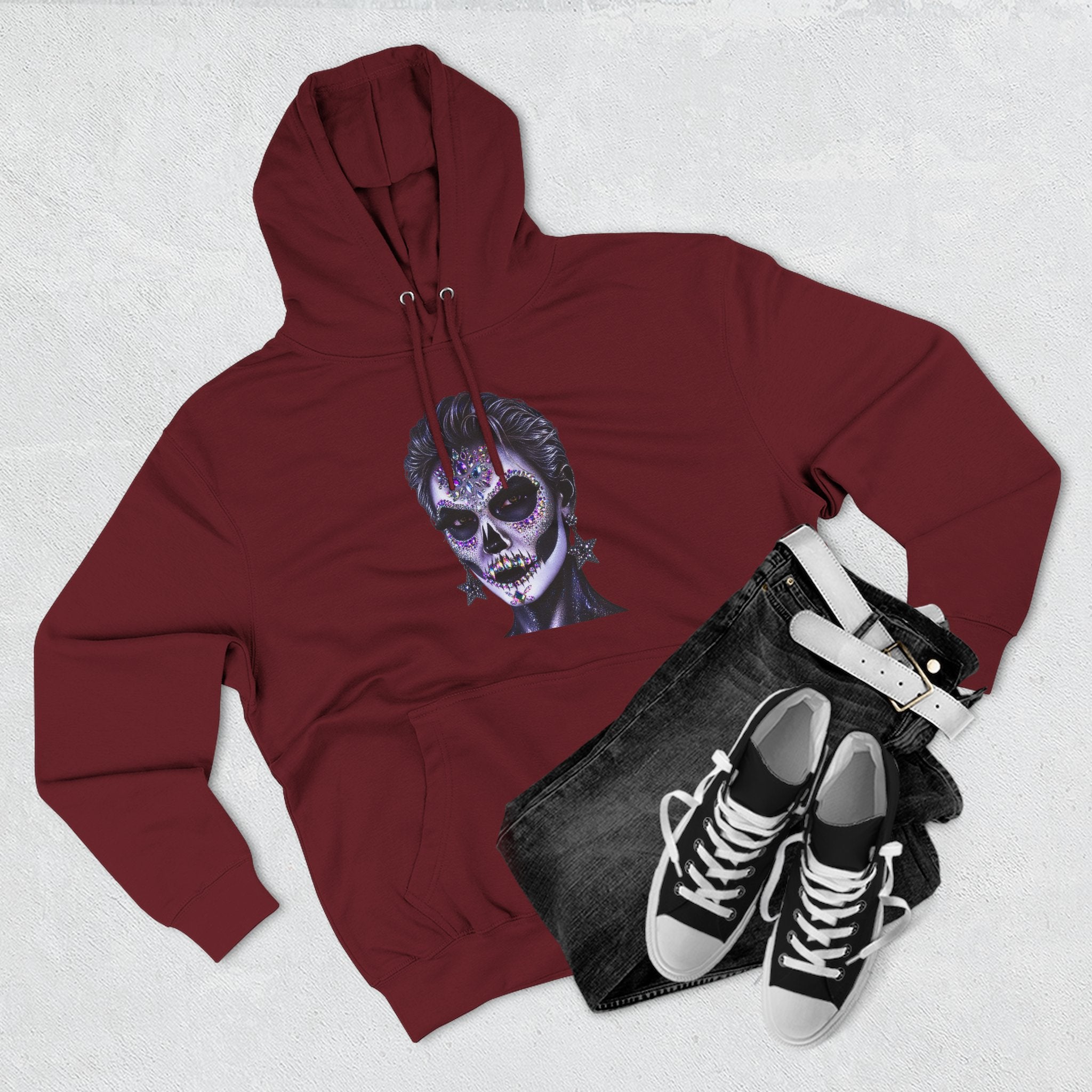 Halloween - Día de los Muertos -Three-Panel Fleece Hoodie