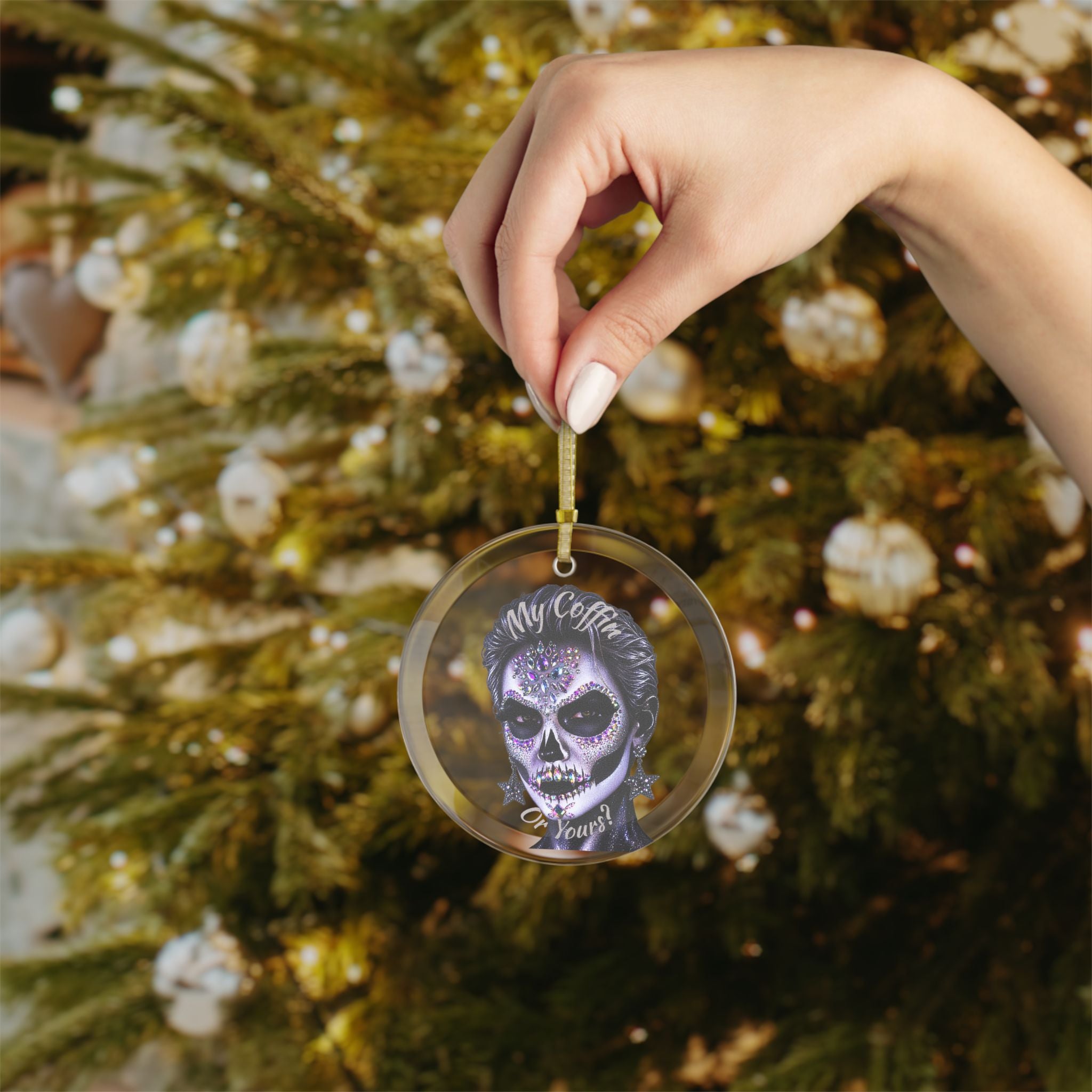 Halloween - Día de los Muertos - Glass Ornaments