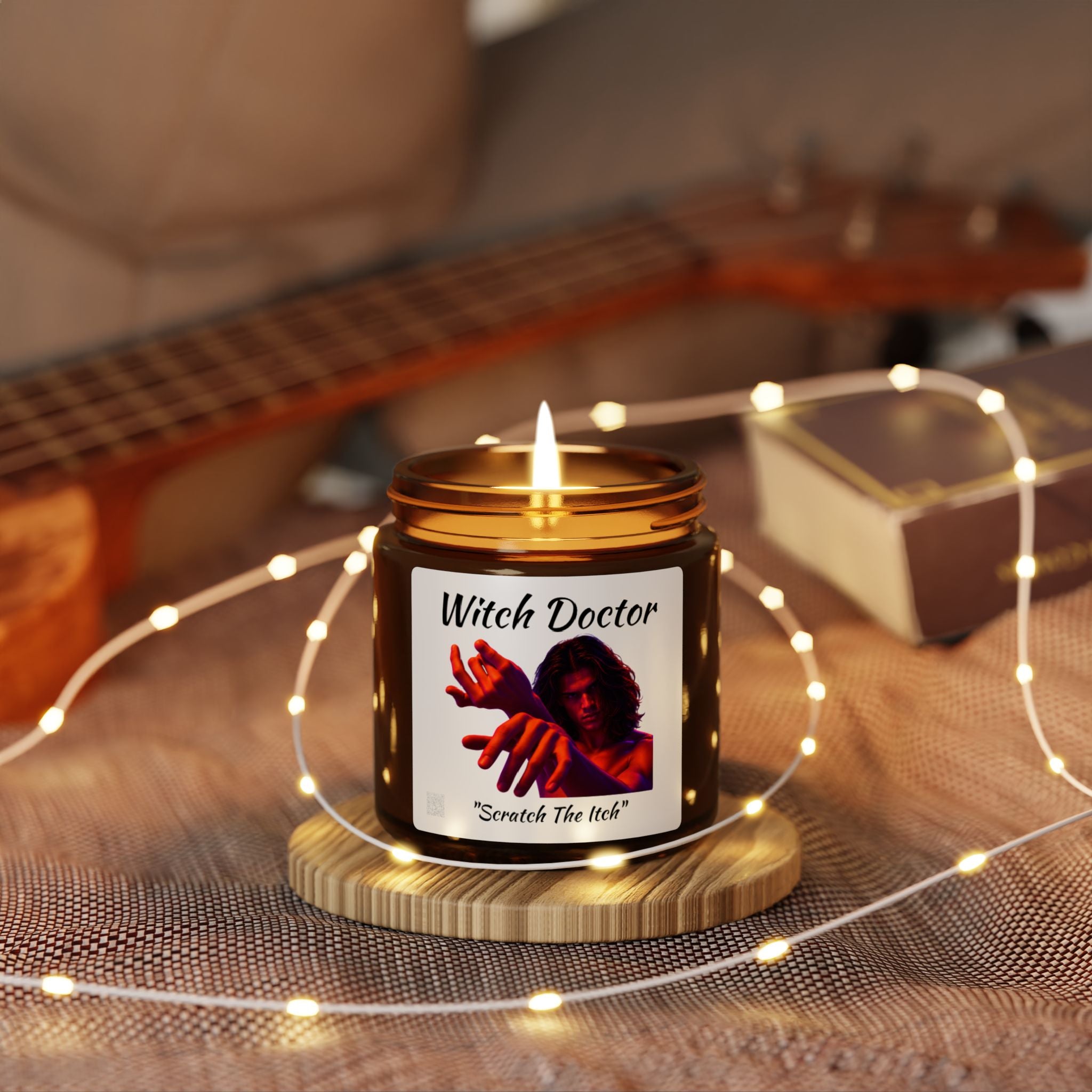 Halloween - Witch Doctor - Scented Soy Candle (Multi-Size, Amber Jar)