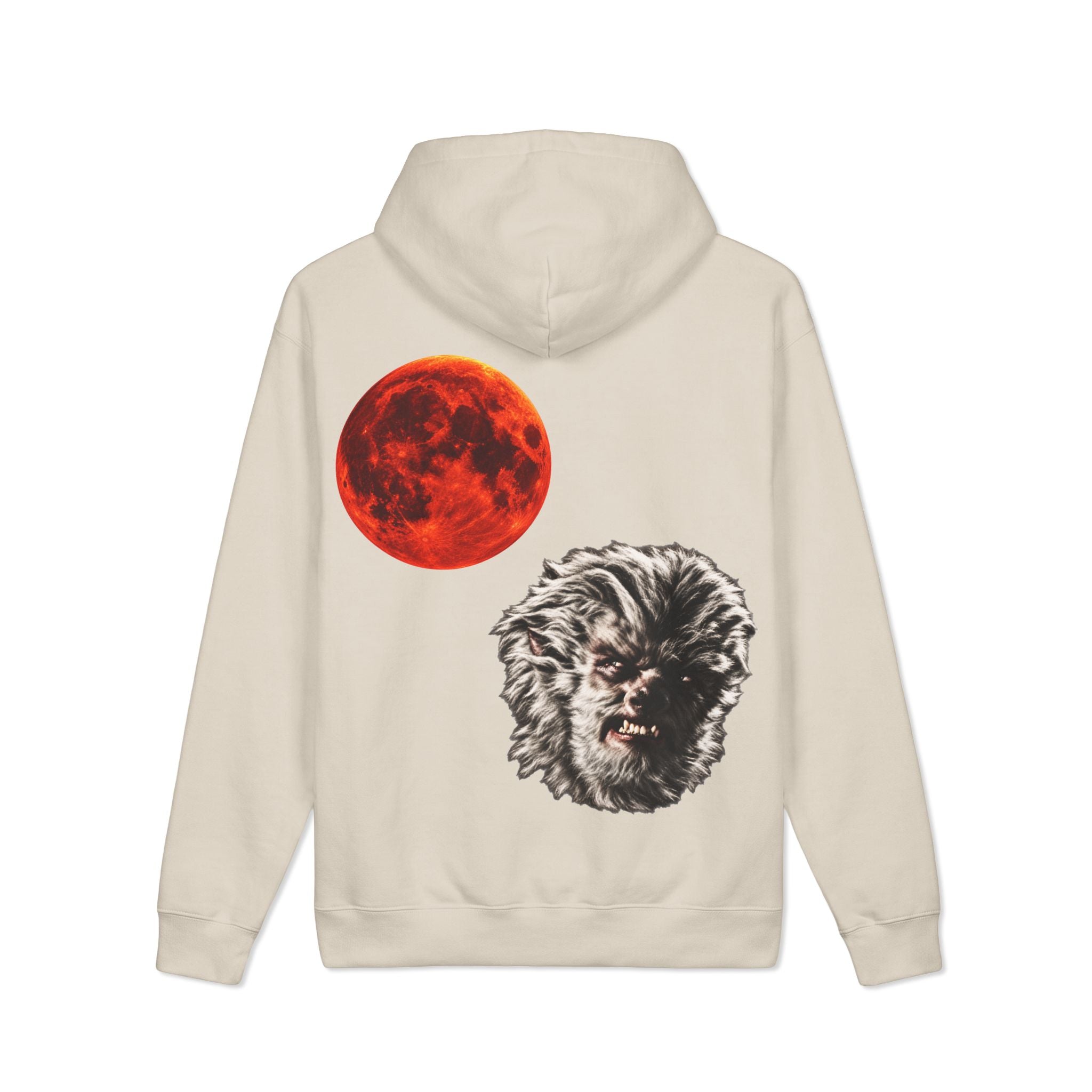 Halloween - Midnight Moon and Werewolf - Unisex Mainstreet Heavyweight Hooded Sweatshirt
