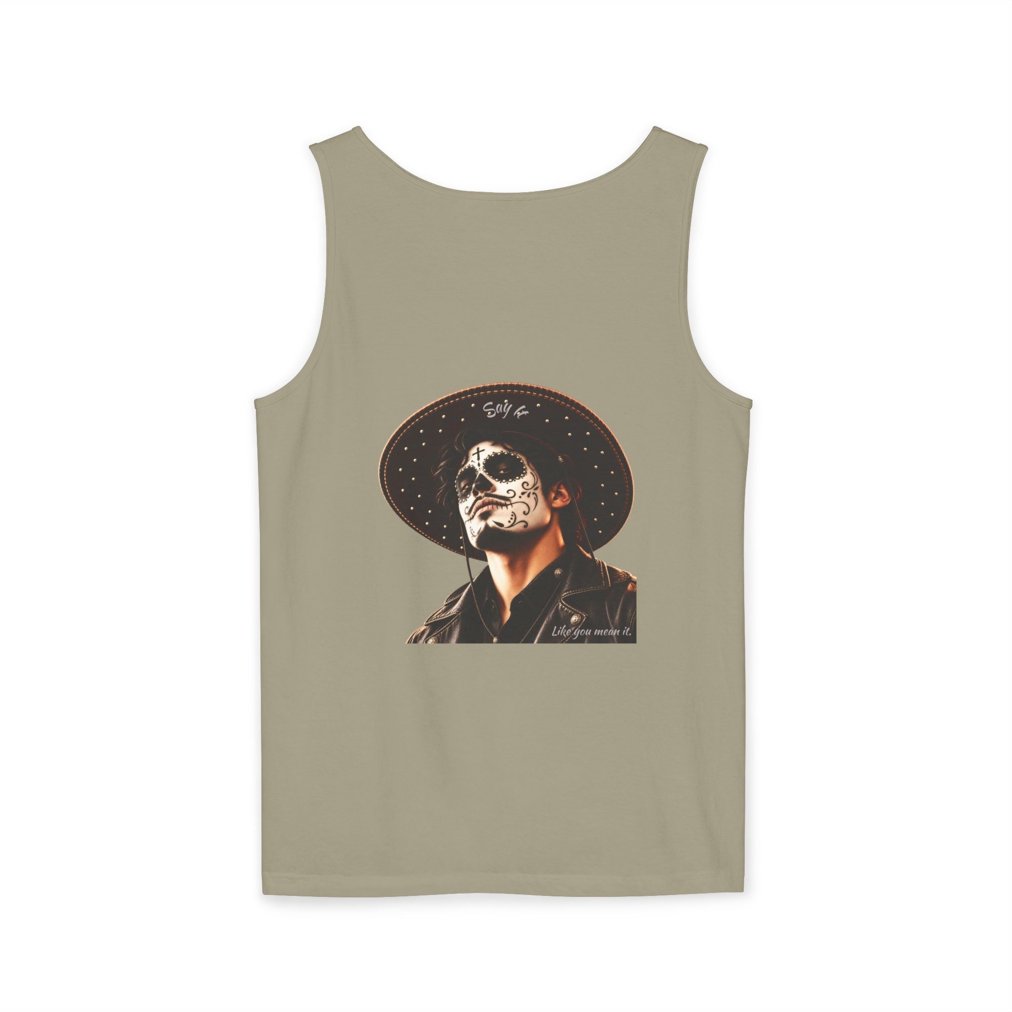 Halloween - Día de los Muertos -Unisex Garment-Dyed Tank Top