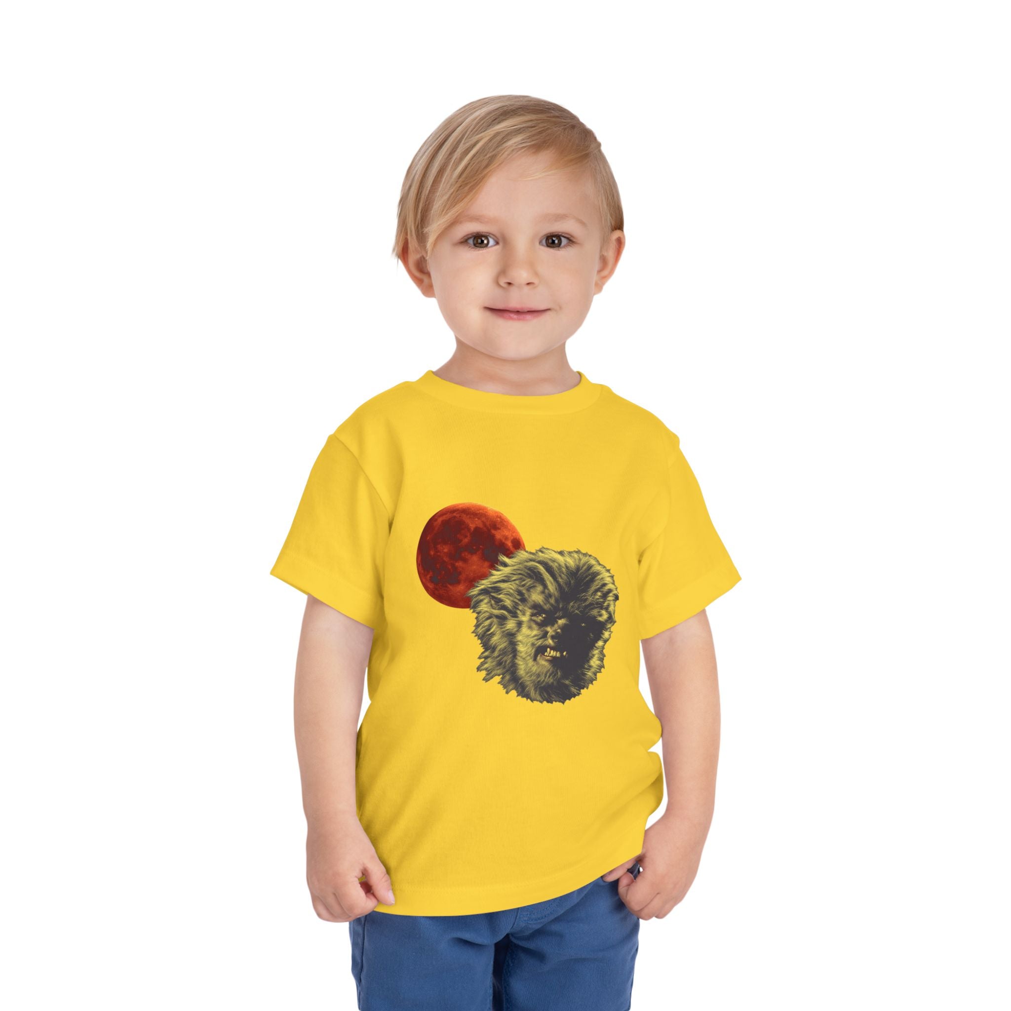 Halloween - Blood Moon and Werewolf - Toddler Short Sleeve Tee