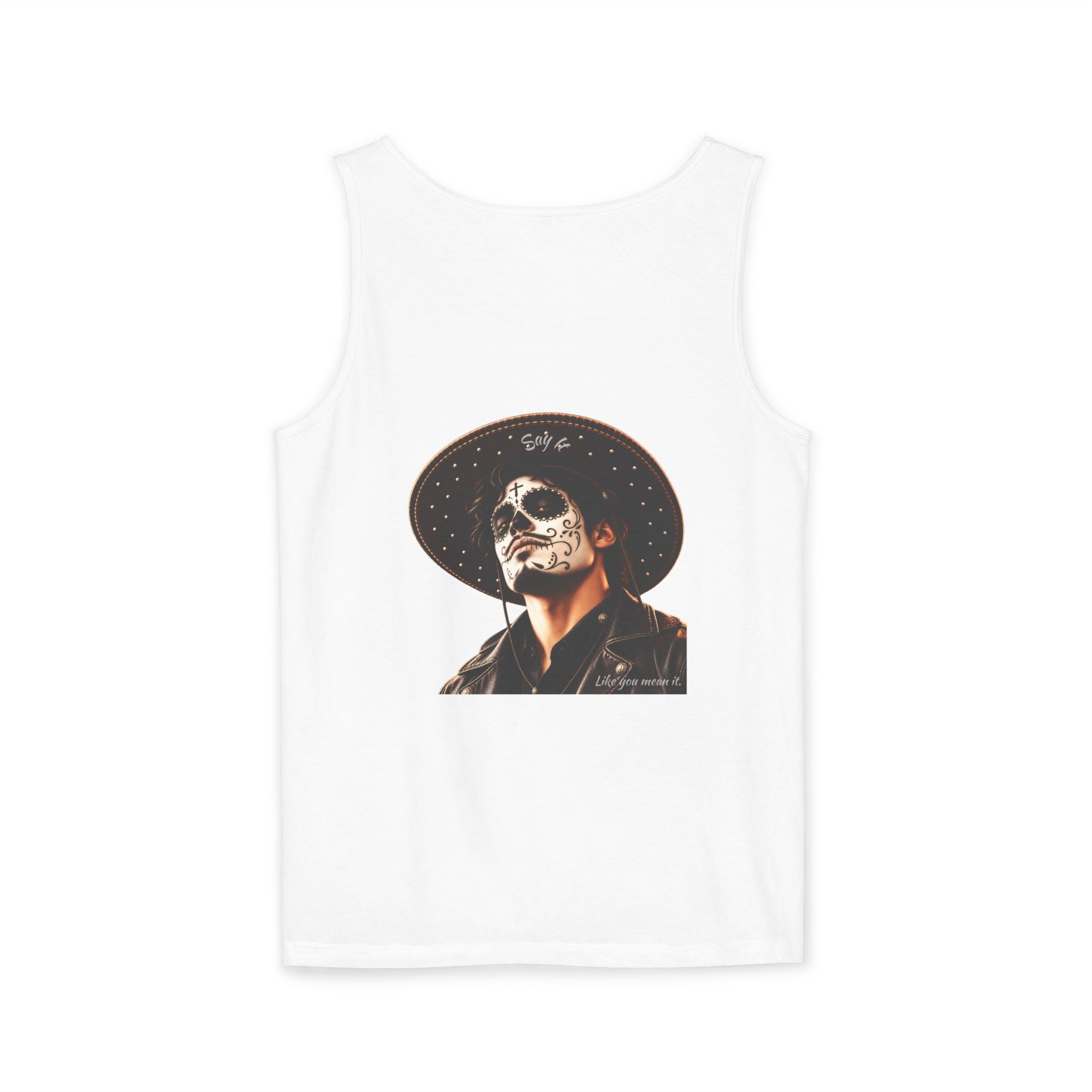 Halloween - Día de los Muertos -Unisex Garment-Dyed Tank Top
