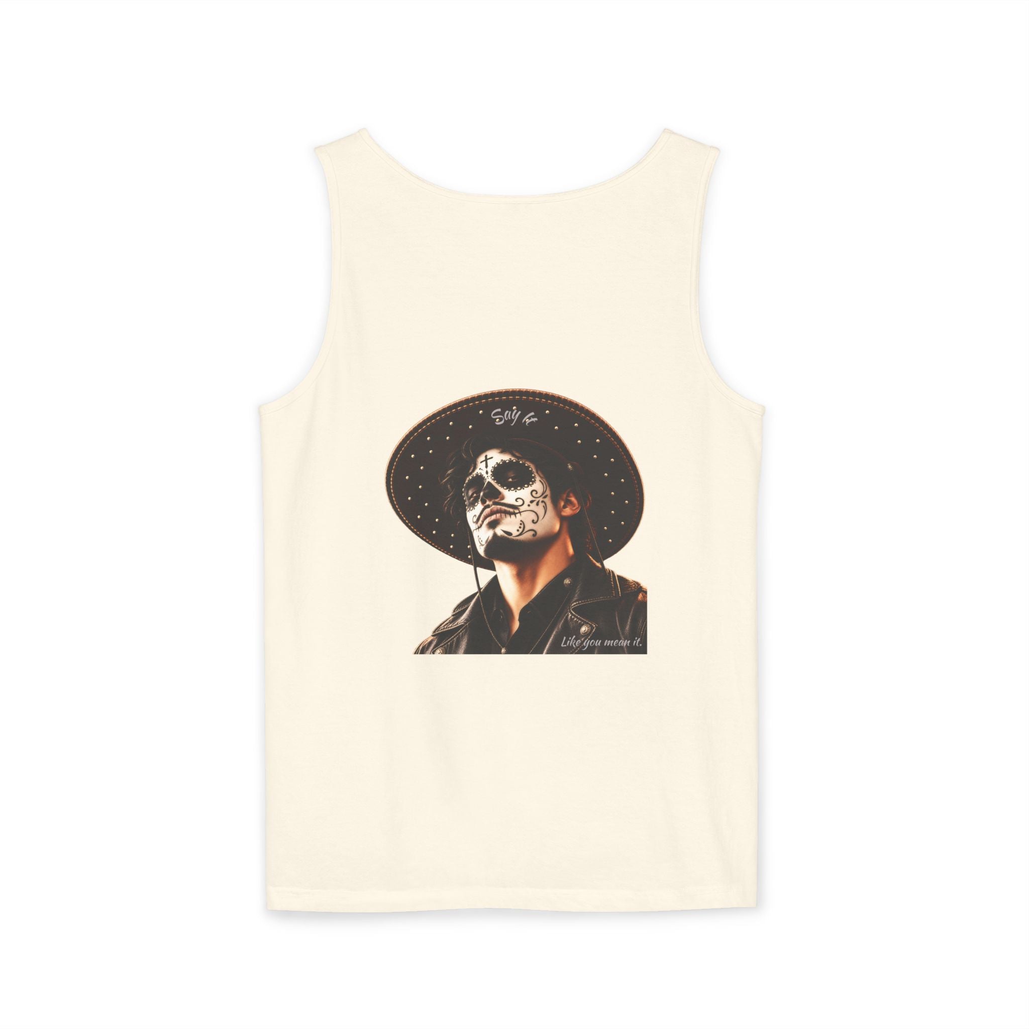 Halloween - Día de los Muertos -Unisex Garment-Dyed Tank Top