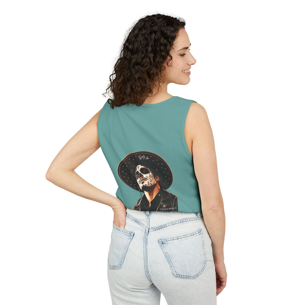 Halloween - Día de los Muertos -Unisex Garment-Dyed Tank Top