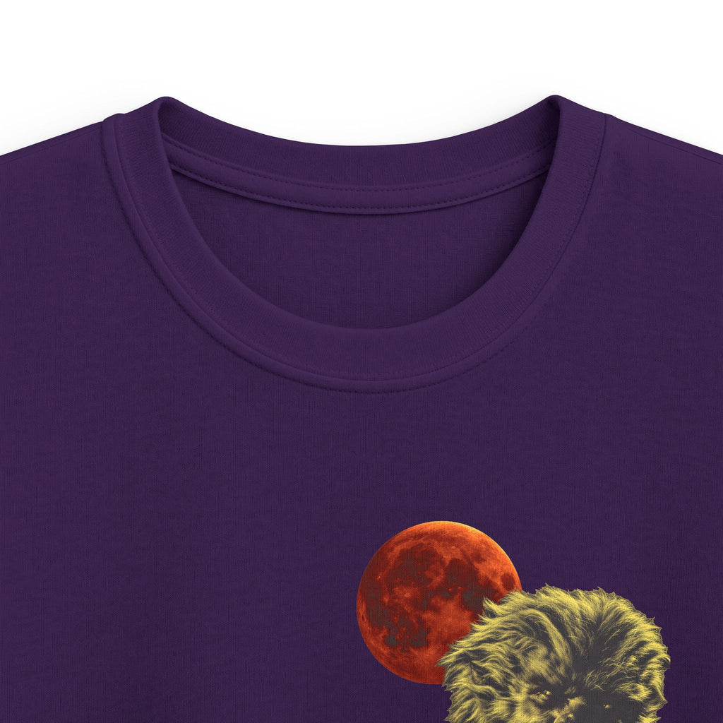 Halloween - Midnight Moon and Werewolf - Kids Softstyle Tee