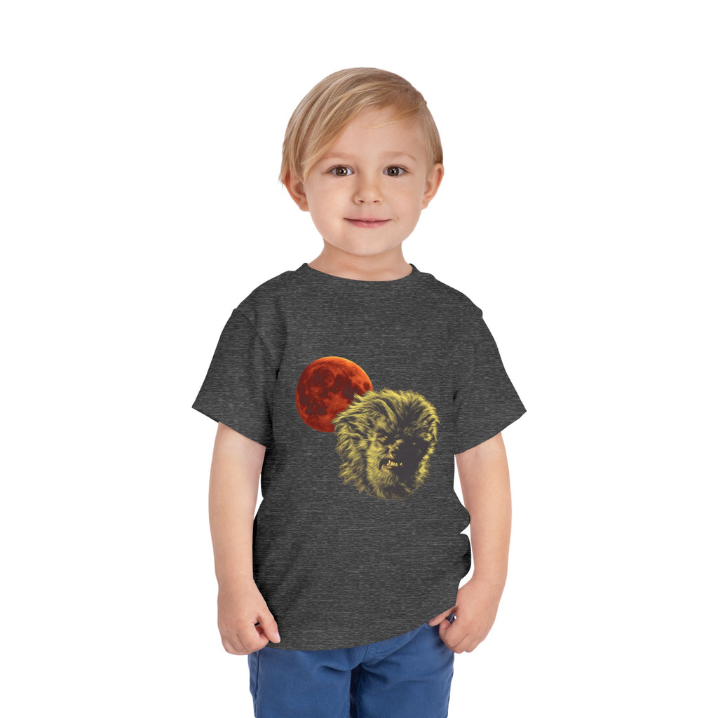 Halloween - Blood Moon and Werewolf - Toddler Short Sleeve Tee